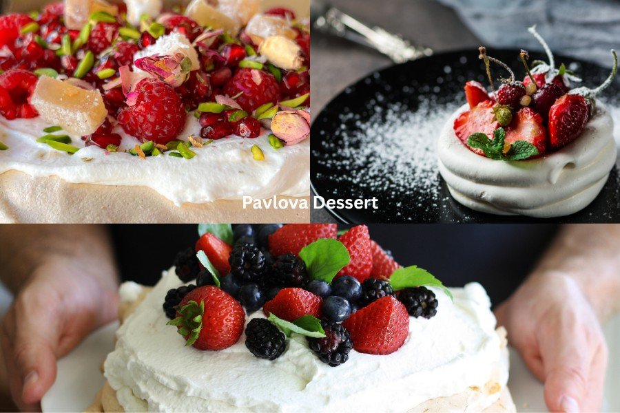 Pavlova Dessert served in New Zealand Airline